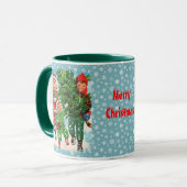 Die Weihnachtsbaum-Tasse Tasse (Vorderseite Links)