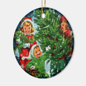 Die Weihnachtsbaumverzierung Keramik Ornament (Links)