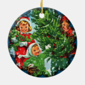 Die Weihnachtsbaumverzierung Keramik Ornament (Hinten)