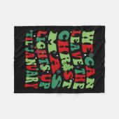 Die Weihnachtsbeleuchtung kann bis Januar verlasse Fleecedecke (Vorderseite (Horizontal))