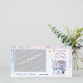 Die Weihnachtsbotschaft Feiertagskarte (Stehend Vorderseite)