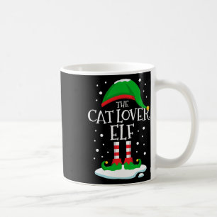 Die Weihnachtsfamilie Cat Lover Elf passt zu Weihn Kaffeetasse