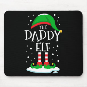 Die Weihnachtsfamilie Daddy Elf, die dem Weihnacht Mousepad