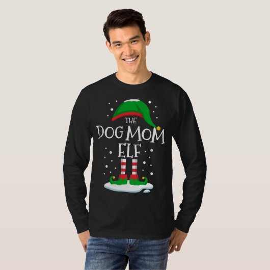 Die Weihnachtsfamilie der Mama Elf, die Weihnachte T-Shirt (Vorne ganz)