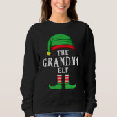 Die Weihnachtsfamilie der Oma Elf - Gruppe Xm Sweatshirt (Vorderseite)