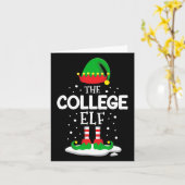 Die Weihnachtsfamilie der Uni Elf passt zu Outfit  Karte (Gelbe Blume)