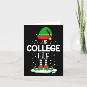 Die Weihnachtsfamilie der Uni Elf passt zu Outfit  Karte