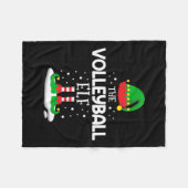 Die Weihnachtsfamilie der Volleyball-Elf passt zu Fleecedecke (Vorderseite (Horizontal))