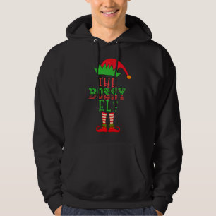 Die Weihnachtsfamilie des Bossy Elf passt Pajama Hoodie