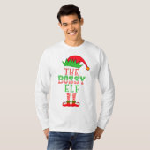 Die Weihnachtsfamilie des Bossy Elf passt Pajama T T-Shirt (Vorne ganz)