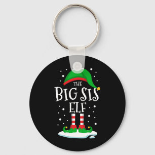 Die Weihnachtsfamilie des Großen Sis Elf, die mit Schlüsselanhänger