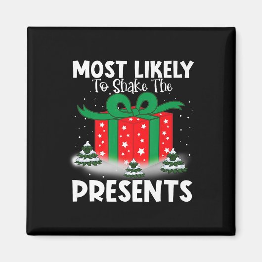Die Weihnachtsfamilie wird am ehesten erschüttert Magnet (Vorne)