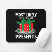Die Weihnachtsfamilie wird am ehesten erschüttert Mousepad (Mit Mouse)