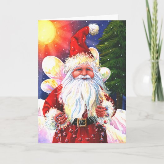 Die Weihnachtsfee Feiertagskarte (Vorderseite)