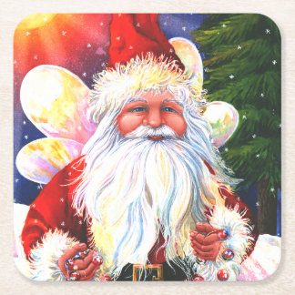 Die Weihnachtsfee Rechteckiger Pappuntersetzer