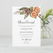 Die Weihnachtsfeier Einladung (Stehend Vorderseite)