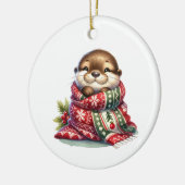 Die Weihnachtsfeier im Scara Keramik Ornament (Links)