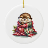 Die Weihnachtsfeier im Scara Keramik Ornament (Hinten)