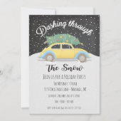 Die Weihnachtsfeier im Schnee durchatmen Einladung (Vorderseite)