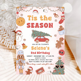 Die Weihnachtsfeier in der Saison Groovy Einladung