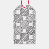 Die Weihnachtsfeier mit trendigem Weihnachtsball Geschenkanhänger (Rückseite)