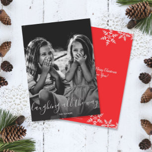 Die Weihnachtsfotokarte zum Lachen Feiertagskarte