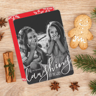 Die Weihnachtsfotokarte zum Lachen Feiertagskarte