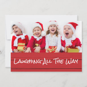 Die Weihnachtsfotokarte zum Lachen Feiertagskarte