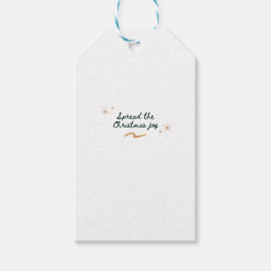 Die Weihnachtsfreude verbreiten Geschenkanhänger