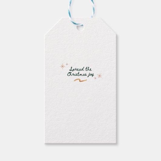 Die Weihnachtsfreude verbreiten Geschenkanhänger (Vorderseite)