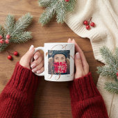 Die Weihnachtsfreude verbreiten | Minimalistisches Kaffeetasse