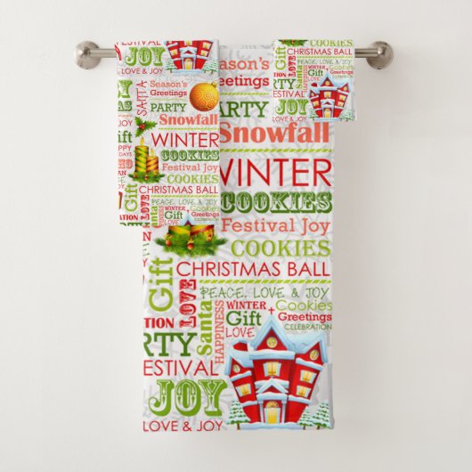 Die Weihnachtsfreuden Badhandtuch Set (Insitu)