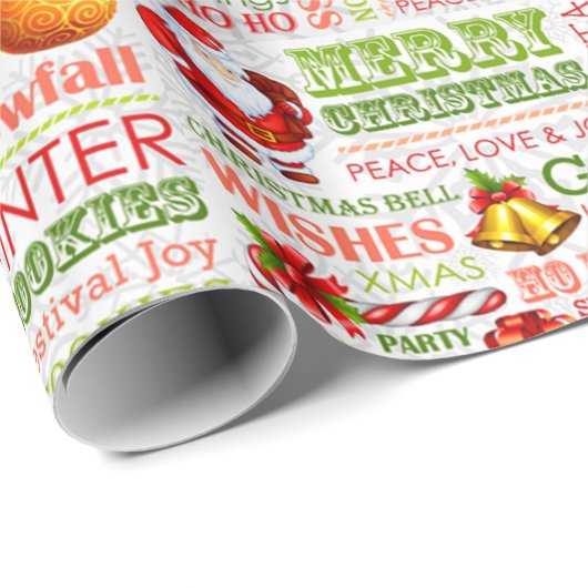 Die Weihnachtsfreuden Geschenkpapier (Rolleneckpunkt)