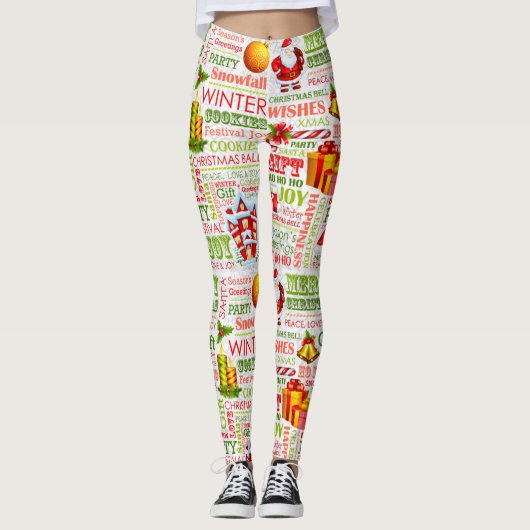 Die Weihnachtsfreuden Leggings (Vorderseite)