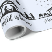 Die Weihnachtsgeschichte Geschenkpapier (Rolleneckpunkt)