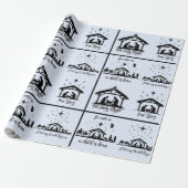 Die Weihnachtsgeschichte Geschenkpapier (Ungerollt)