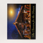 Die Weihnachtsgeschichte Krippenszene Puzzle (Vertikal)