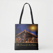 Die Weihnachtsgeschichte Krippenszene Tasche (Vorderseite)