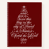 Die Weihnachtsgeschichte Luke 2-11 Notizblock (Vorderseite)