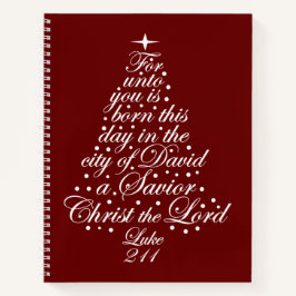 Die Weihnachtsgeschichte Luke 2-11 Notizblock