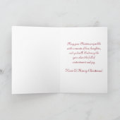 Die Weihnachtsglocken läuten Feiertagskarte (Innenseite)