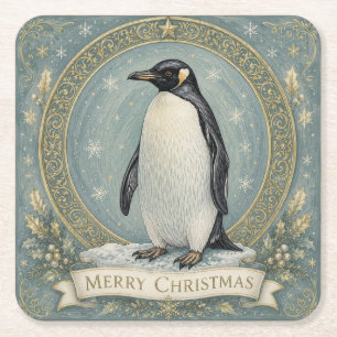 Die Weihnachtsgrüße des Kaisers Rechteckiger Pappuntersetzer