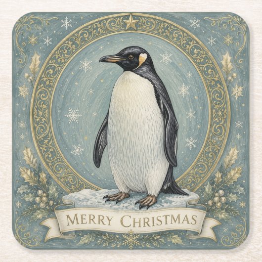 Die Weihnachtsgrüße des Kaisers Rechteckiger Pappuntersetzer (Vorderseite)