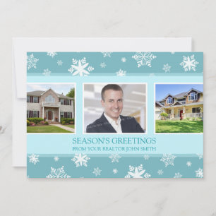 Die Weihnachtsgrüße Fotokarte Real Anwesen Busines Feiertagskarte