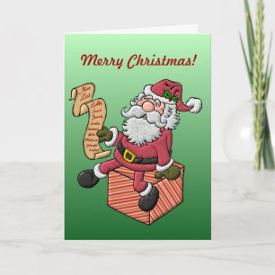 Die Weihnachtskarte der Nice List Feiertagskarte