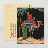 Die Weihnachtskarte der Weisen Postkarte (Vorne/Hinten)