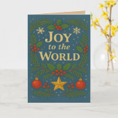 Die Weihnachtskarte der Welt Karte (Gelbe Blume)