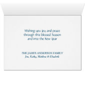 Die Weihnachtskarte des Texte für Freude (Innenansicht Horizontal (Unten))