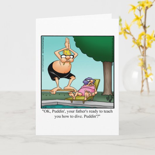 Die Weihnachtskarte des Vaters Karte (Gelbe Blume)