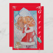 Die Weihnachtskarte eines besten Freundes Feiertagskarte (Vorne/Hinten)